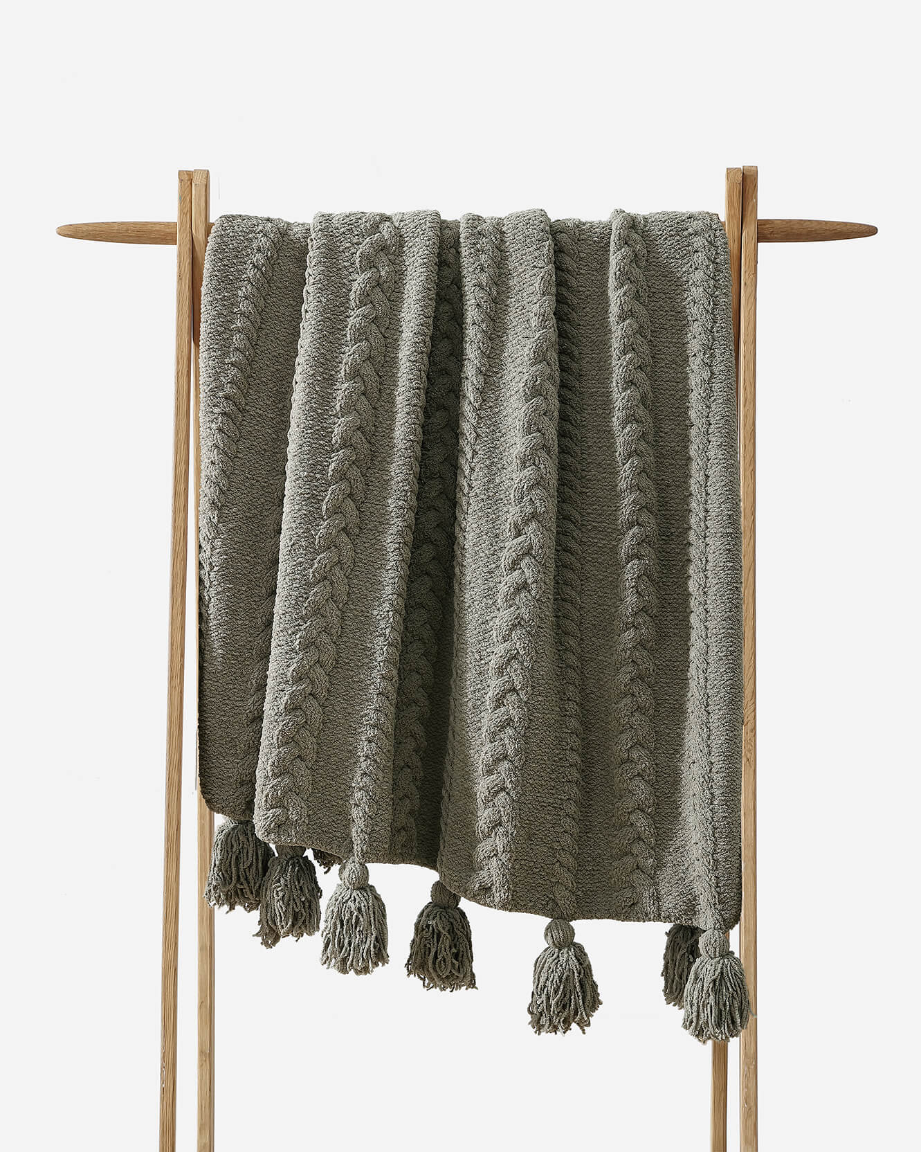 Braided Pom Pom Throw - Image 12