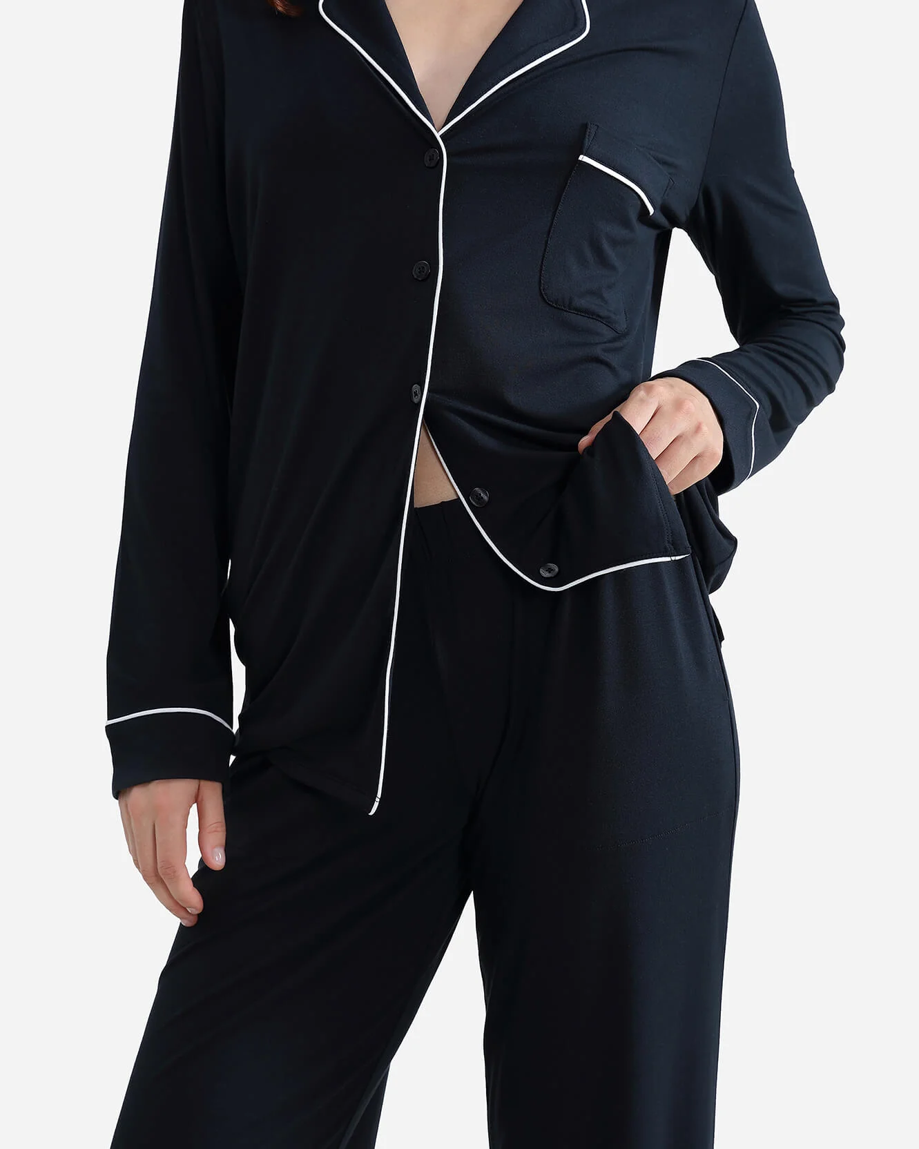 Cooling Modal Long Pajama Set - Image 18