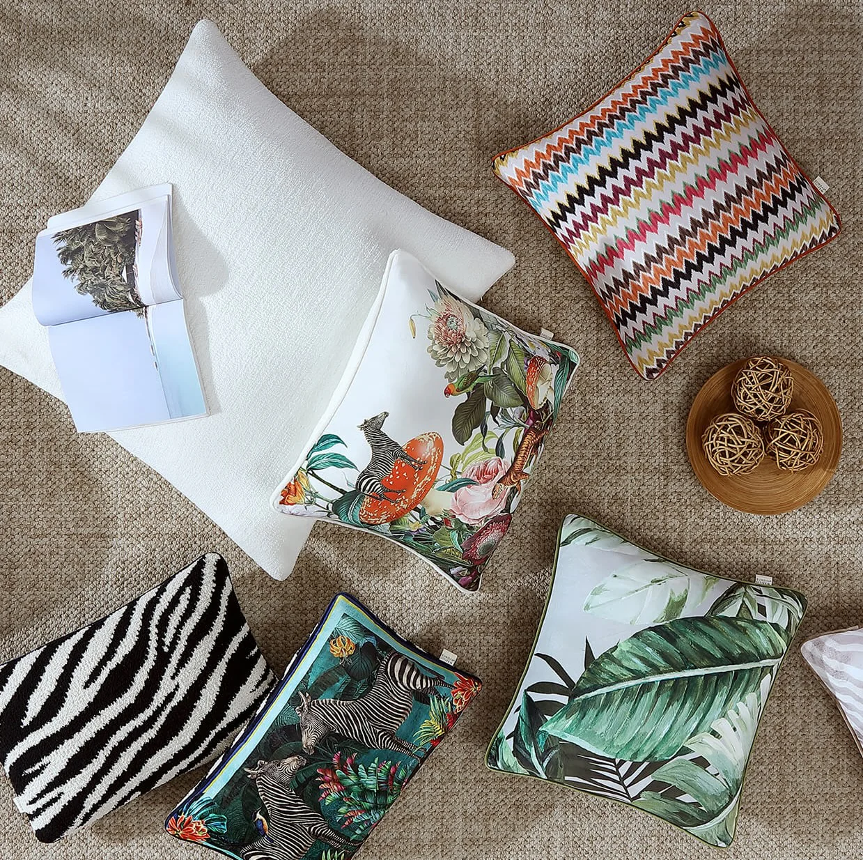 Foliage Greenery Throw Pillow | Last Chance - Image 6