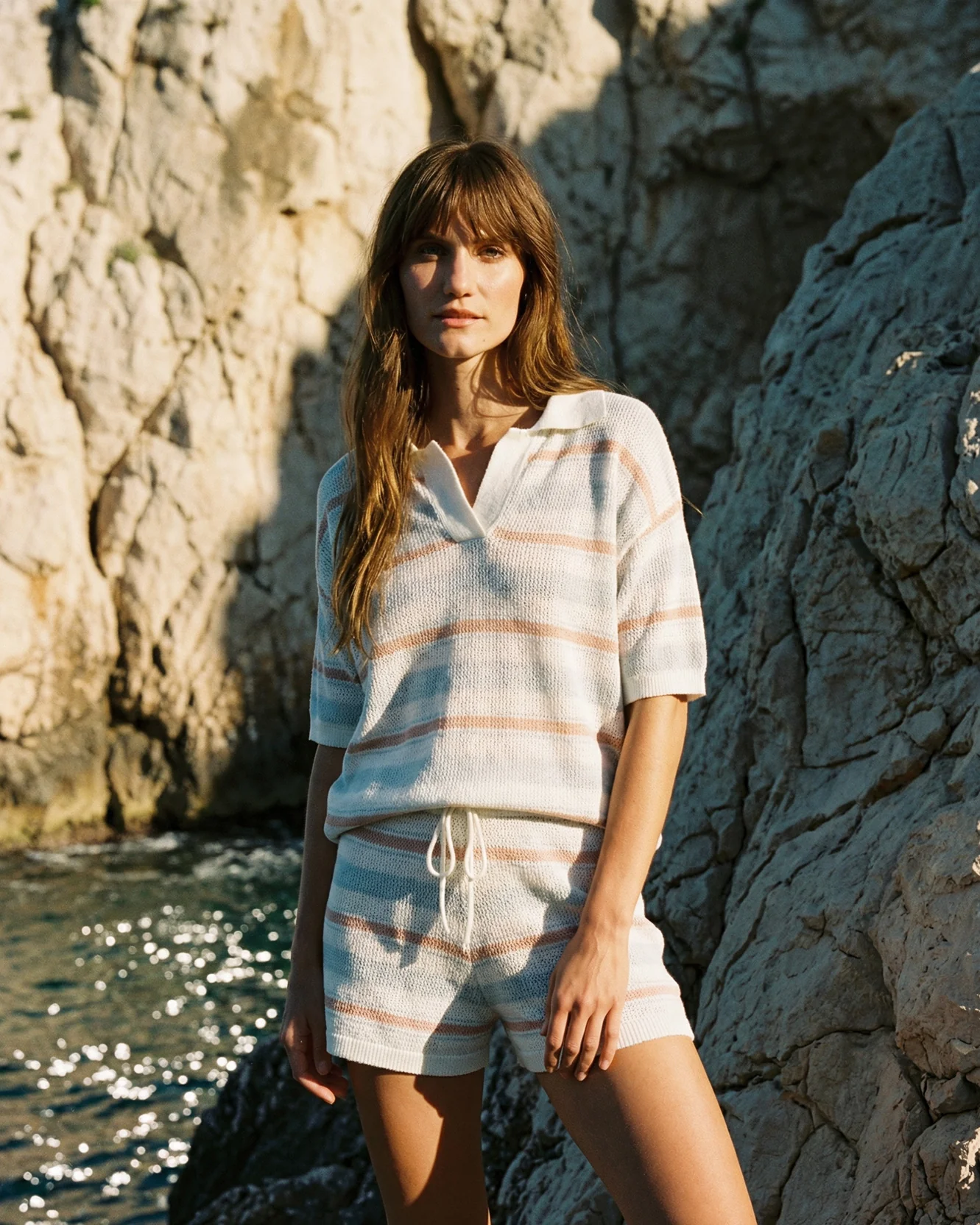 Lido Stripe Cloud Crochet Shorts - Image 3