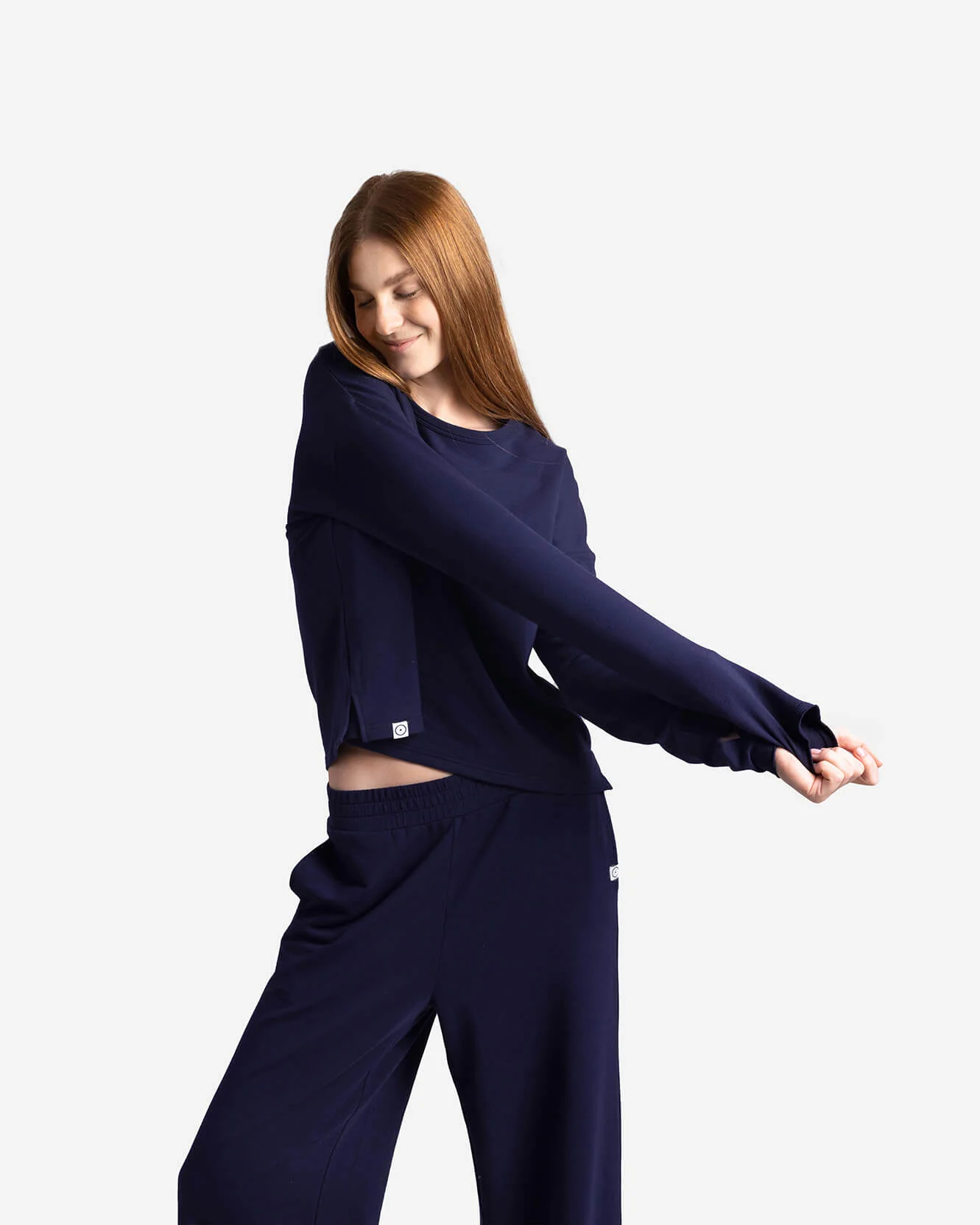 Organic French Terry Long-Sleeved Top - Image 7