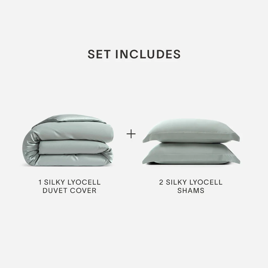 Silky Lyocell Duvet Cover Bundle - Image 3