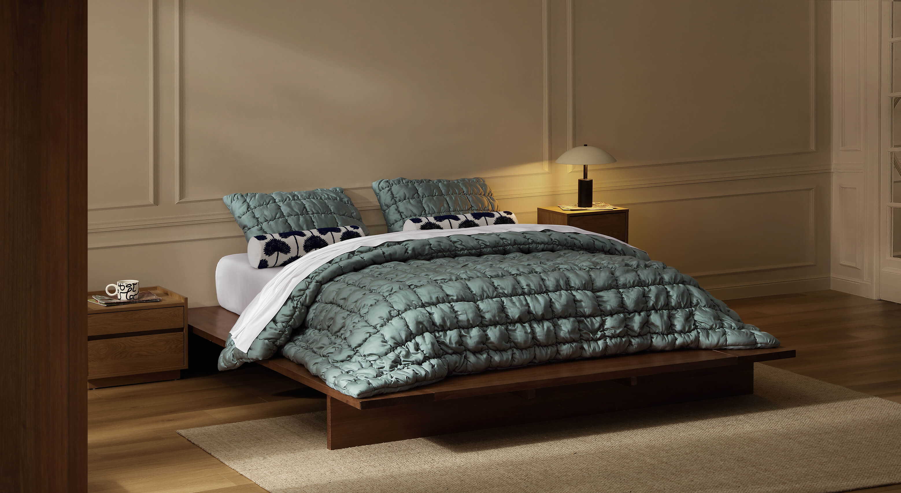 Silky Lyocell Puff Comforter Bundle - Image 22