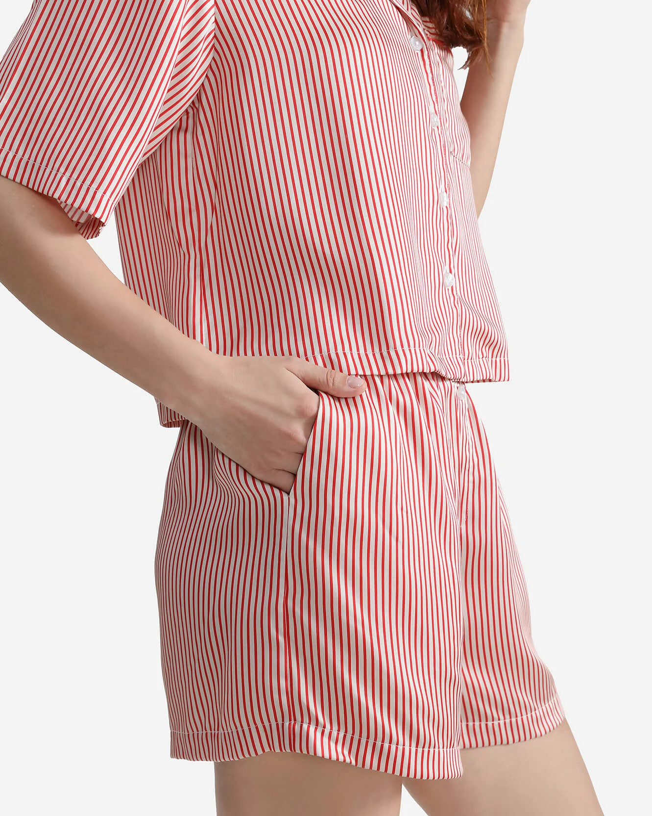 Silky Lyocell Striped Boxer Shorts - Image 11
