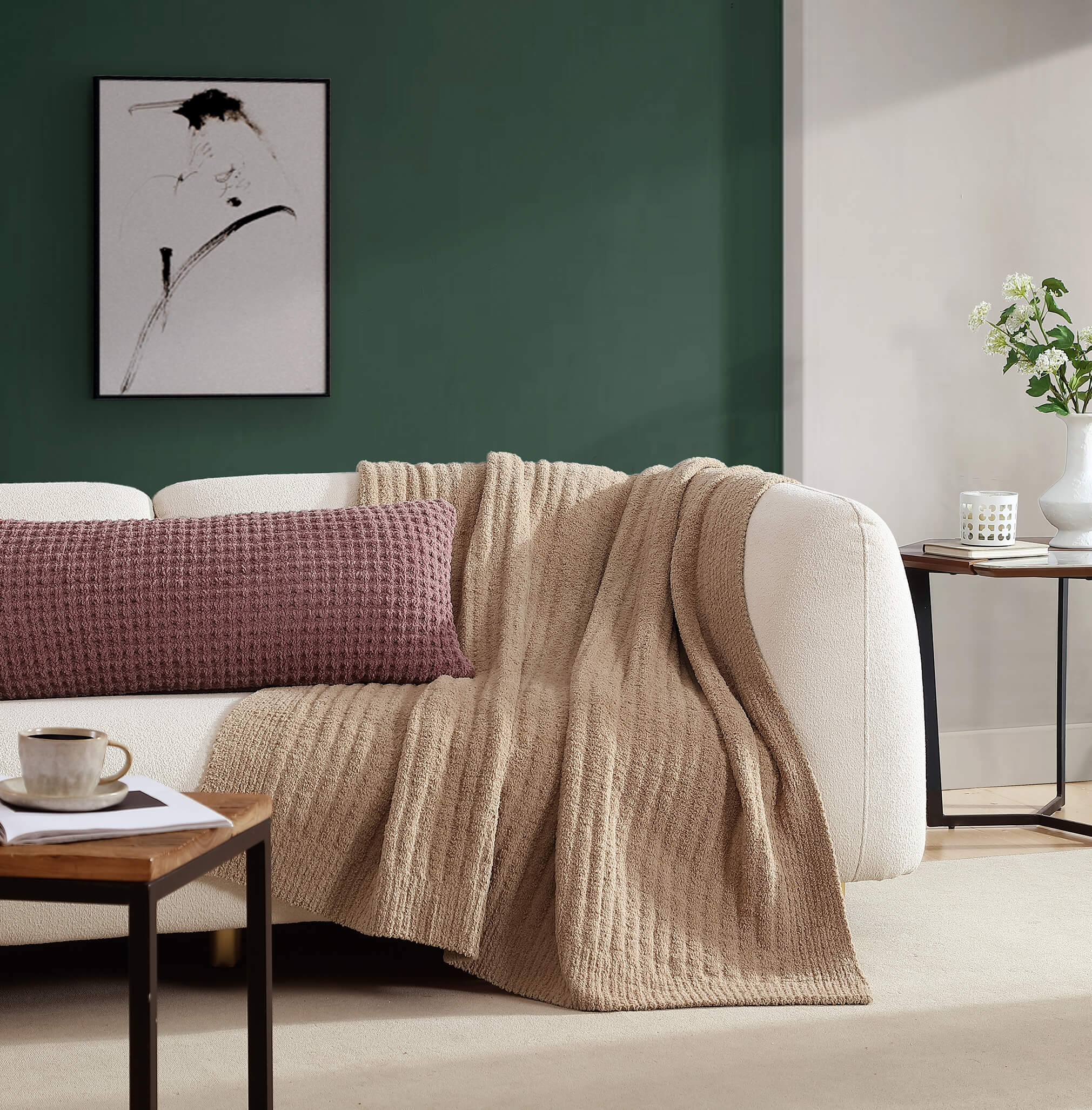 Snug Waffle Lumbar Pillow - Image 21