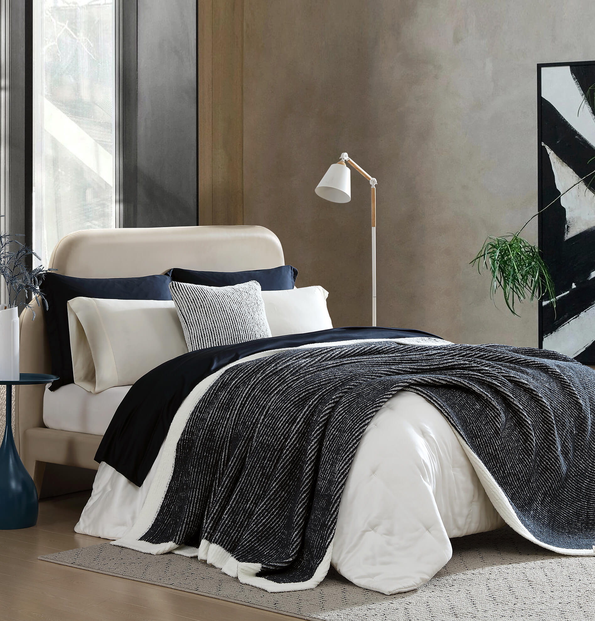 Two-Tone Ribbed Bed Blanket | Last Chance - Image 11